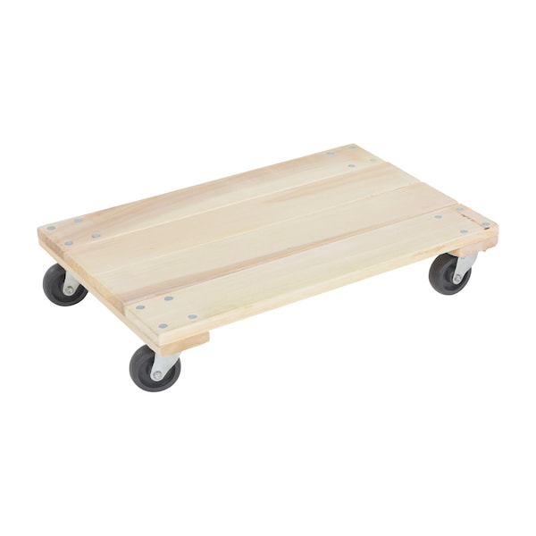 Vestil Tan Hardwood Dolly-Econ Solid 900 lb Capacity 16 x 24 HDOS-1624-9-E - main